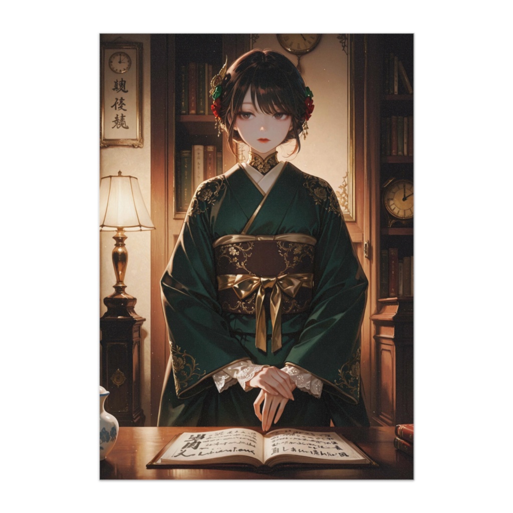深緑書庫の和洋人形