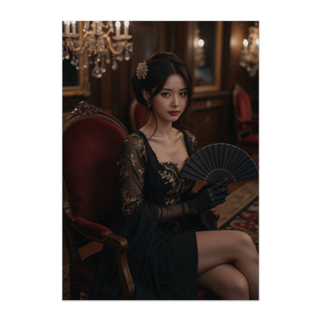 深夜舞踏会の黒衣令嬢