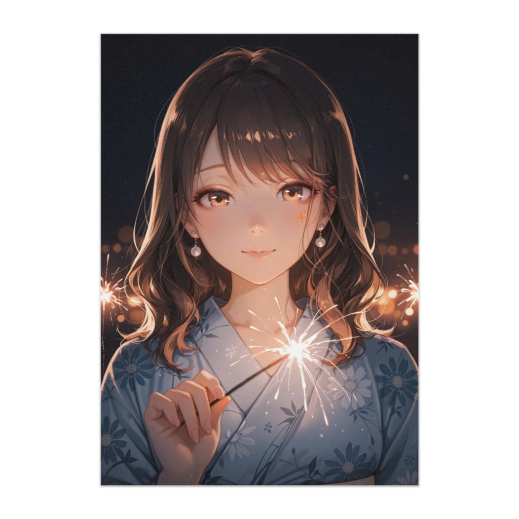 線香花火の微笑み