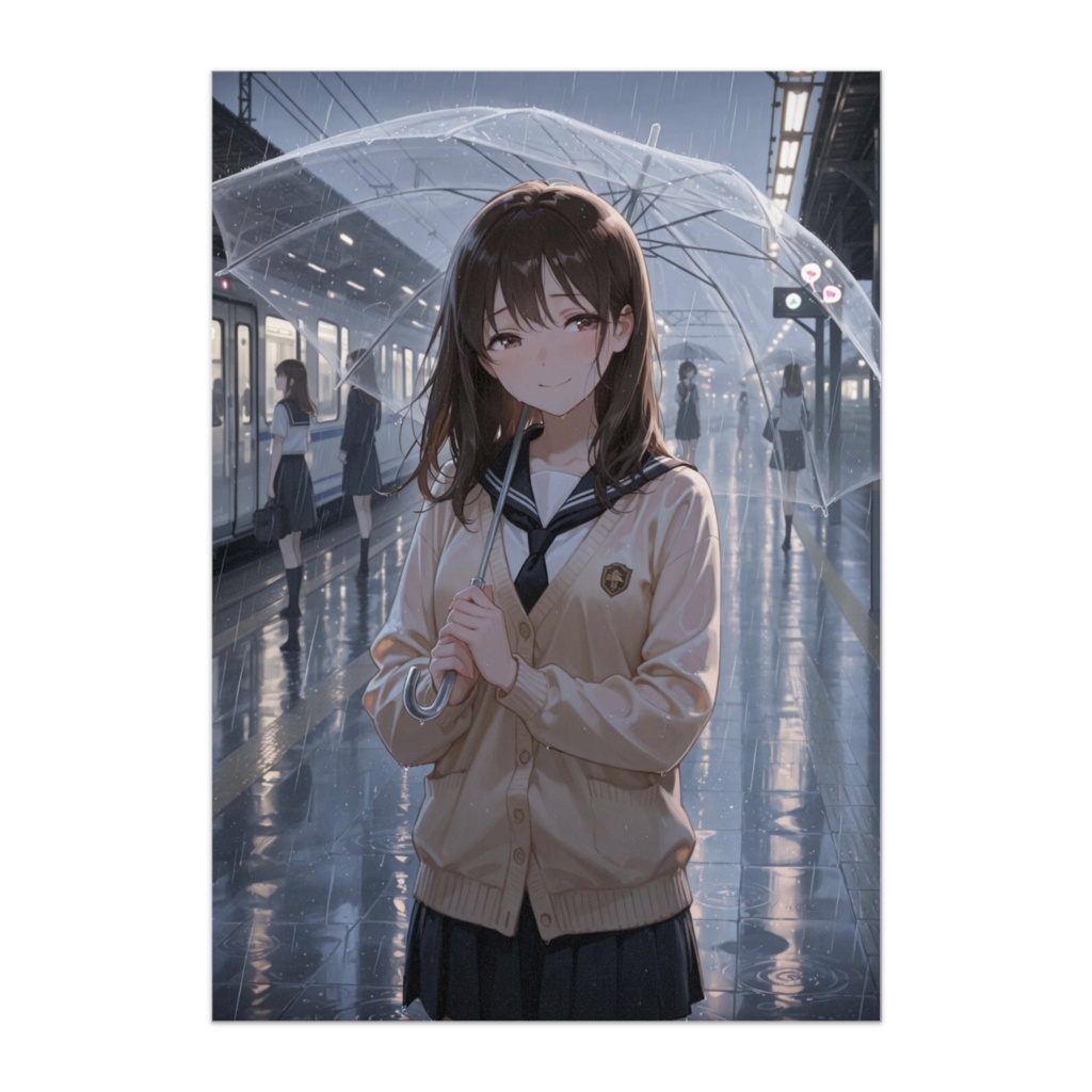 雨上がりホームの恋予感