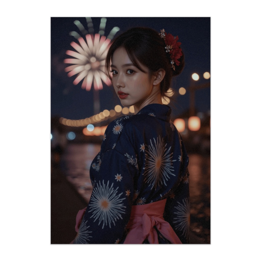 花火の夜に振り向いて