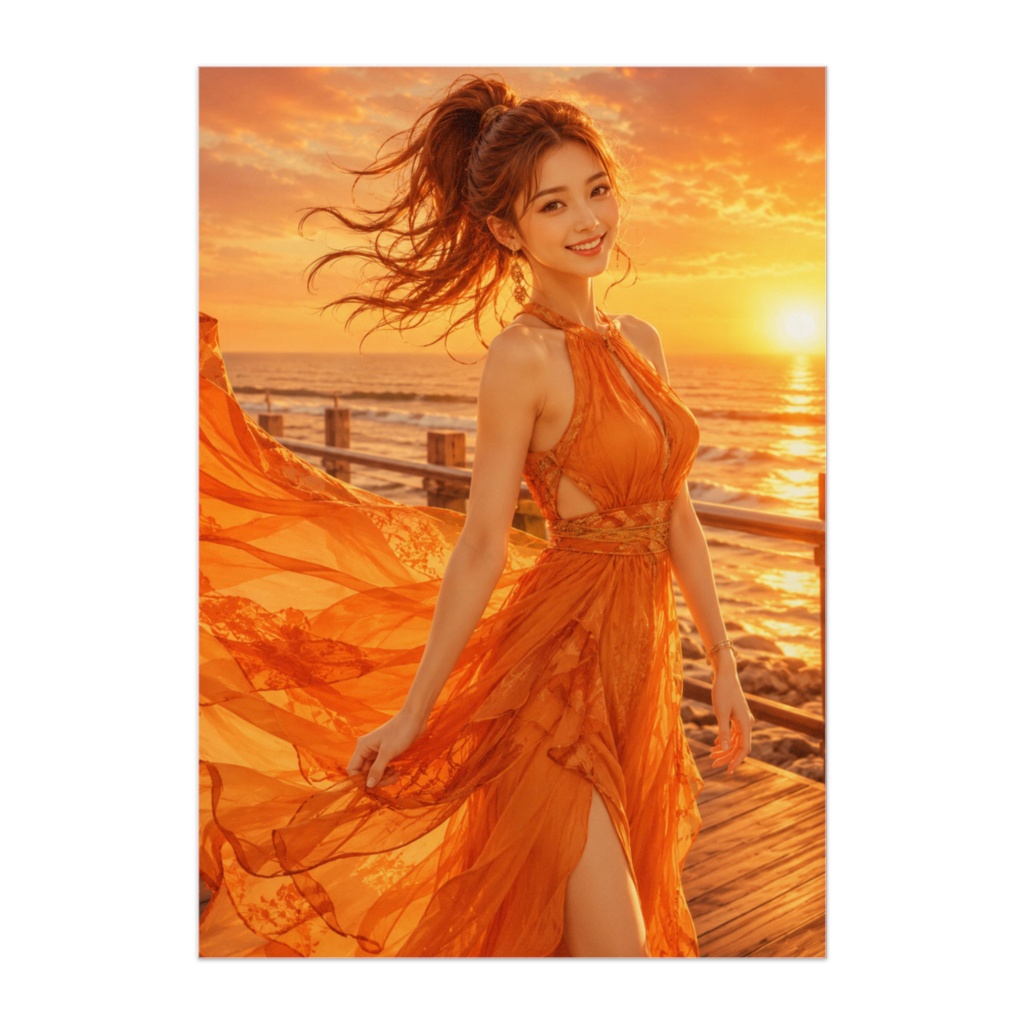 Sunset Orange Golden Breeze