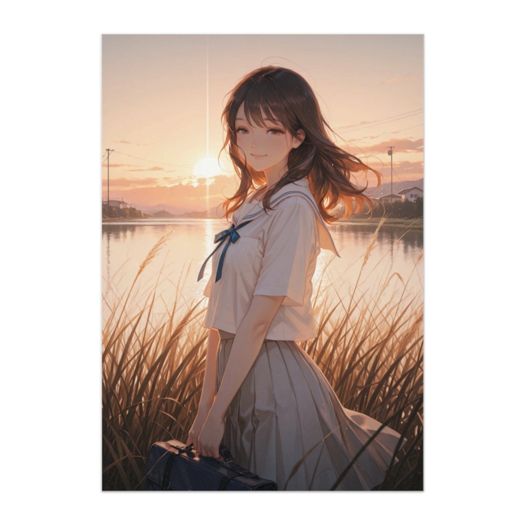 夕映えの帰り道