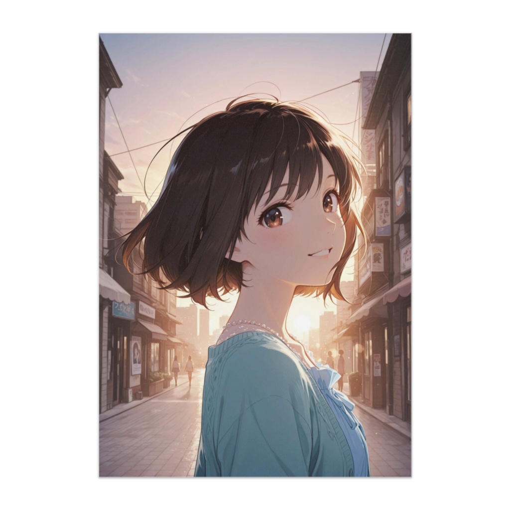 夕暮れの振り返り