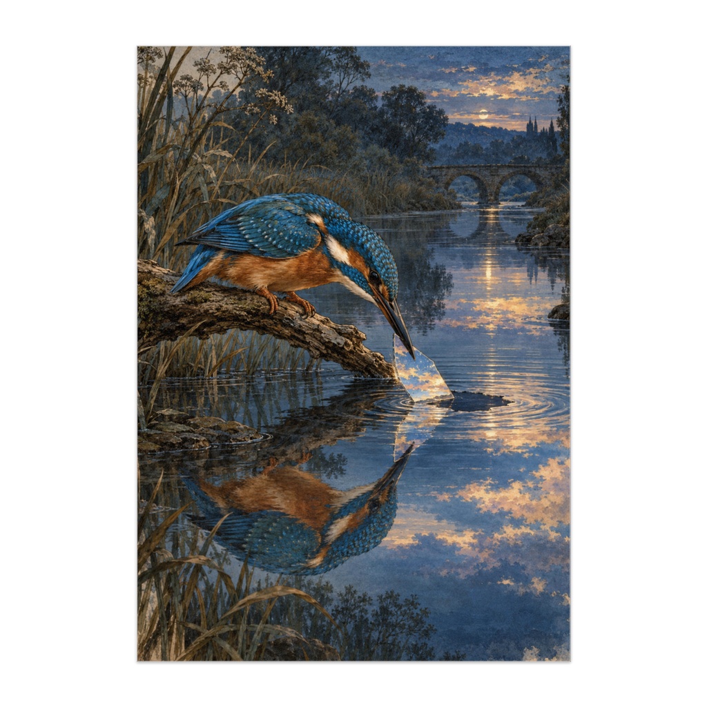 川の映り込みを戻すカワセミ｜THE KINGFISHER WHO RETURNED THE RIVER’S REFLECTION