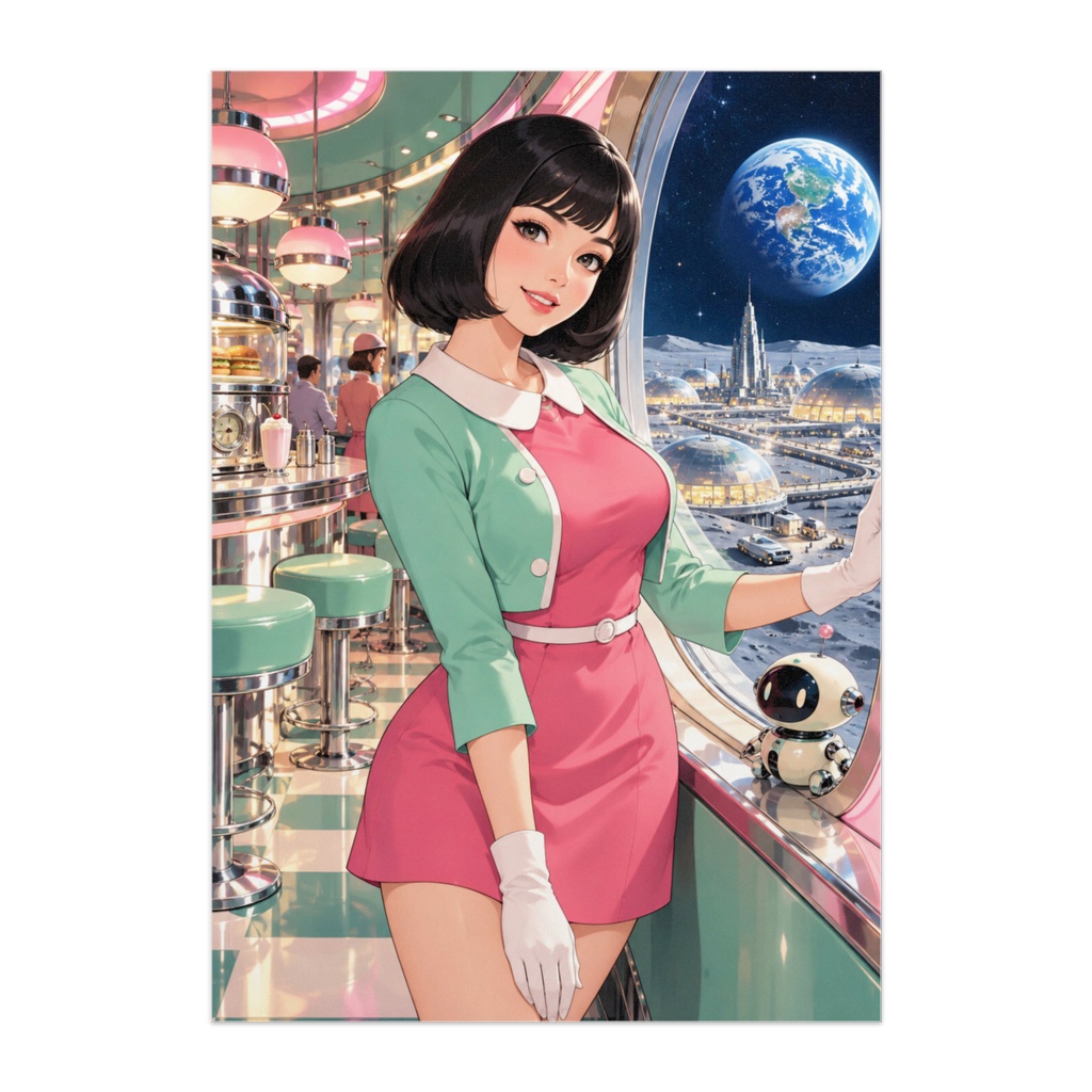 MOONLIGHT DINER 2080｜月面ダイナーから見る地球