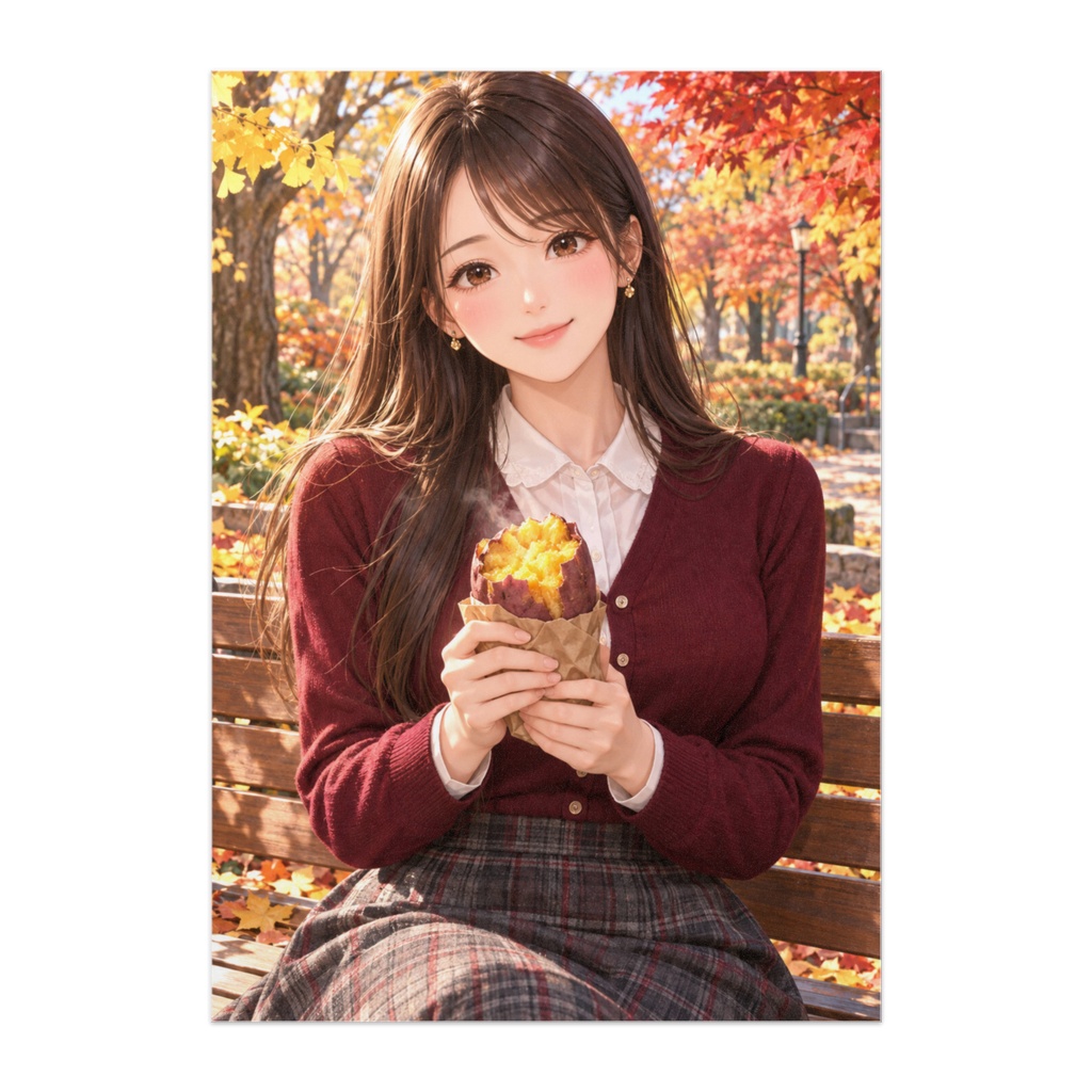 秋のベンチと、焼芋のご褒美｜木漏れ日の幸せ