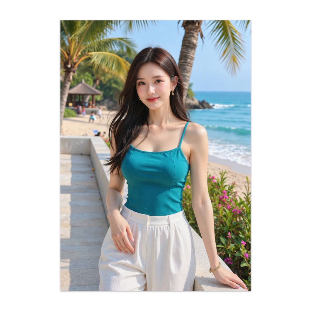 ターコイズの海風｜バリのビーチサイド・ポートレート