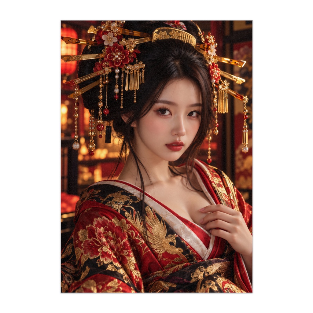 紅蓮の花魁 — Crimson Temptation