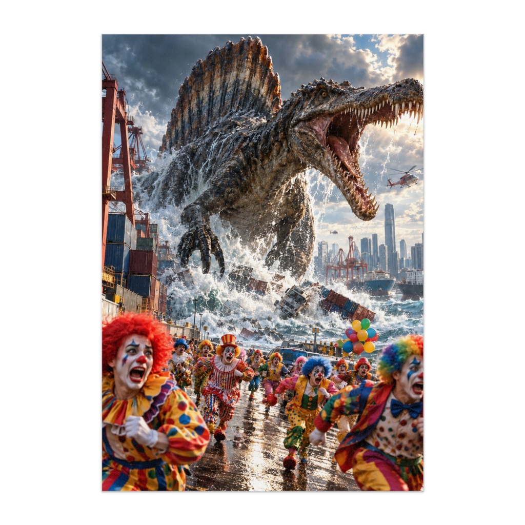 CLOWN APOCALYPSE — 道化師たちの大脱走｜恐竜パニックコメディアート