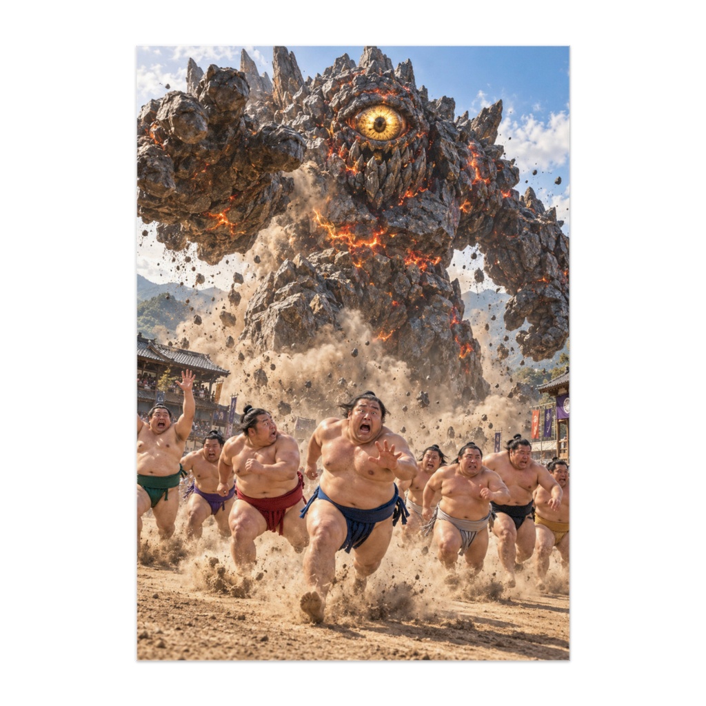 SUMO PANIC — 力士軍団、大脱走！｜怪獣パニック・コメディアート