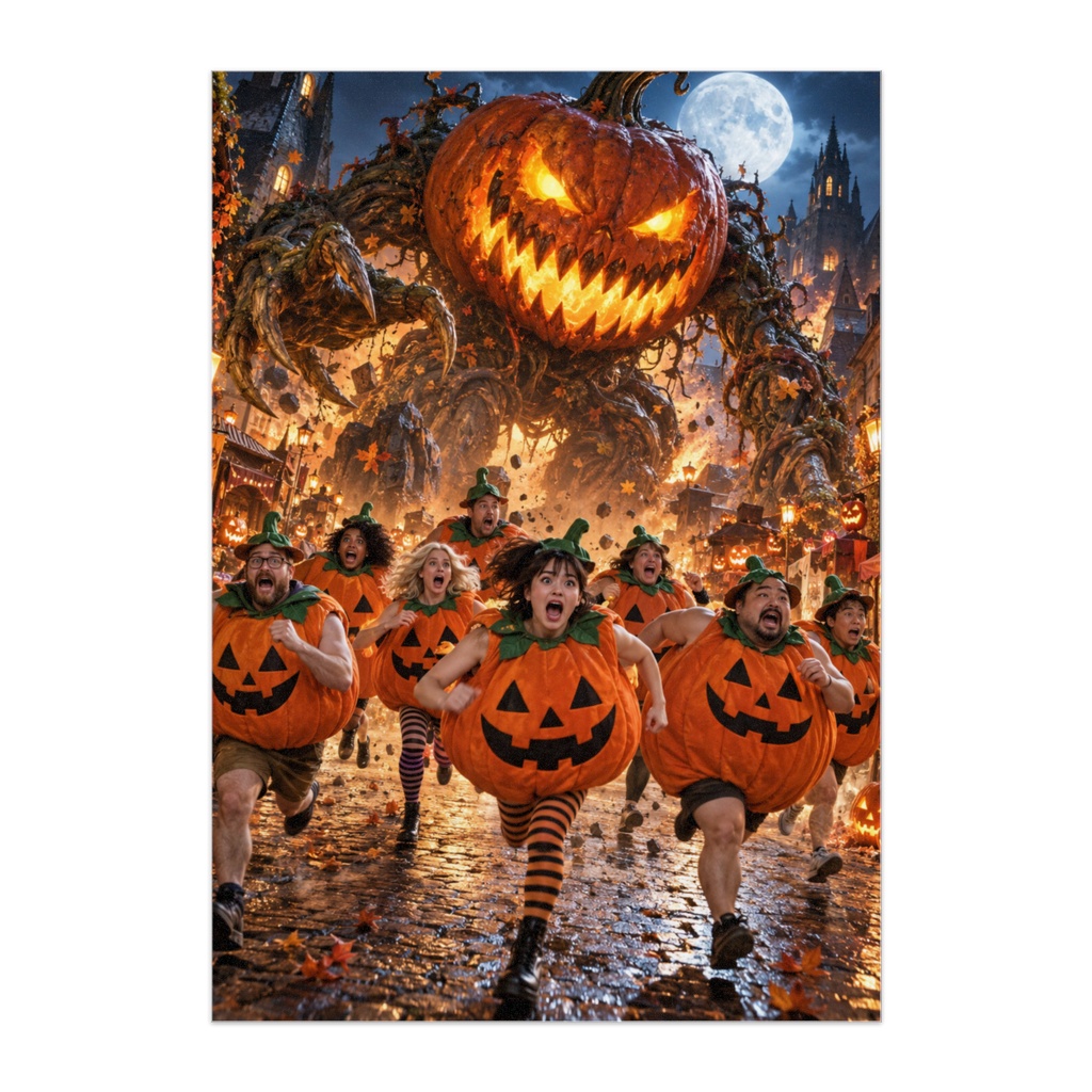PUMPKIN vs PUMPKIN — かぼちゃ軍団、大脱走!