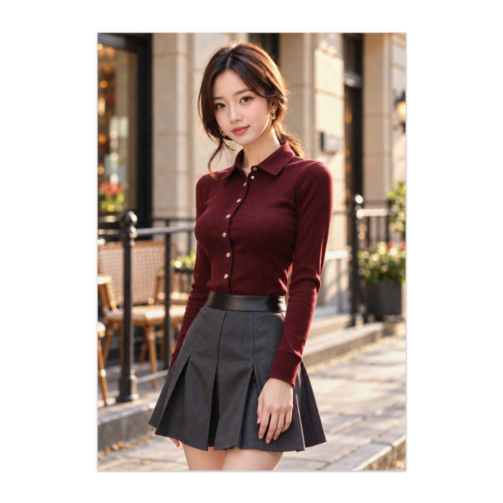 BURGUNDY CHIC — 深紅の知性