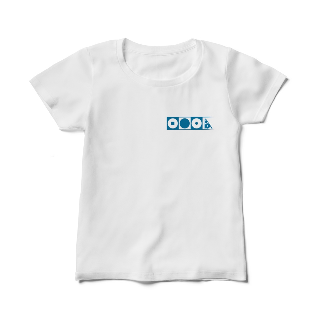 資料館ロゴワンポイントTシャツ - 女性向けホワイト