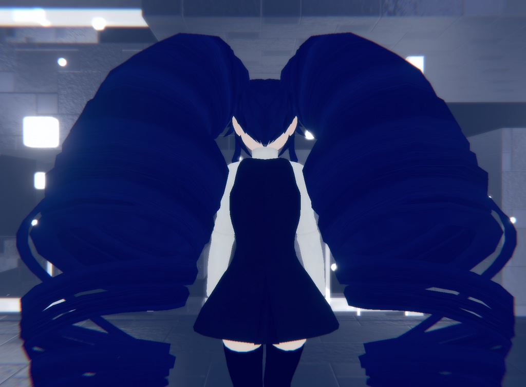 オリジナル3Dモデル ヒノト・テイver3.4+ロールヘアーモデル