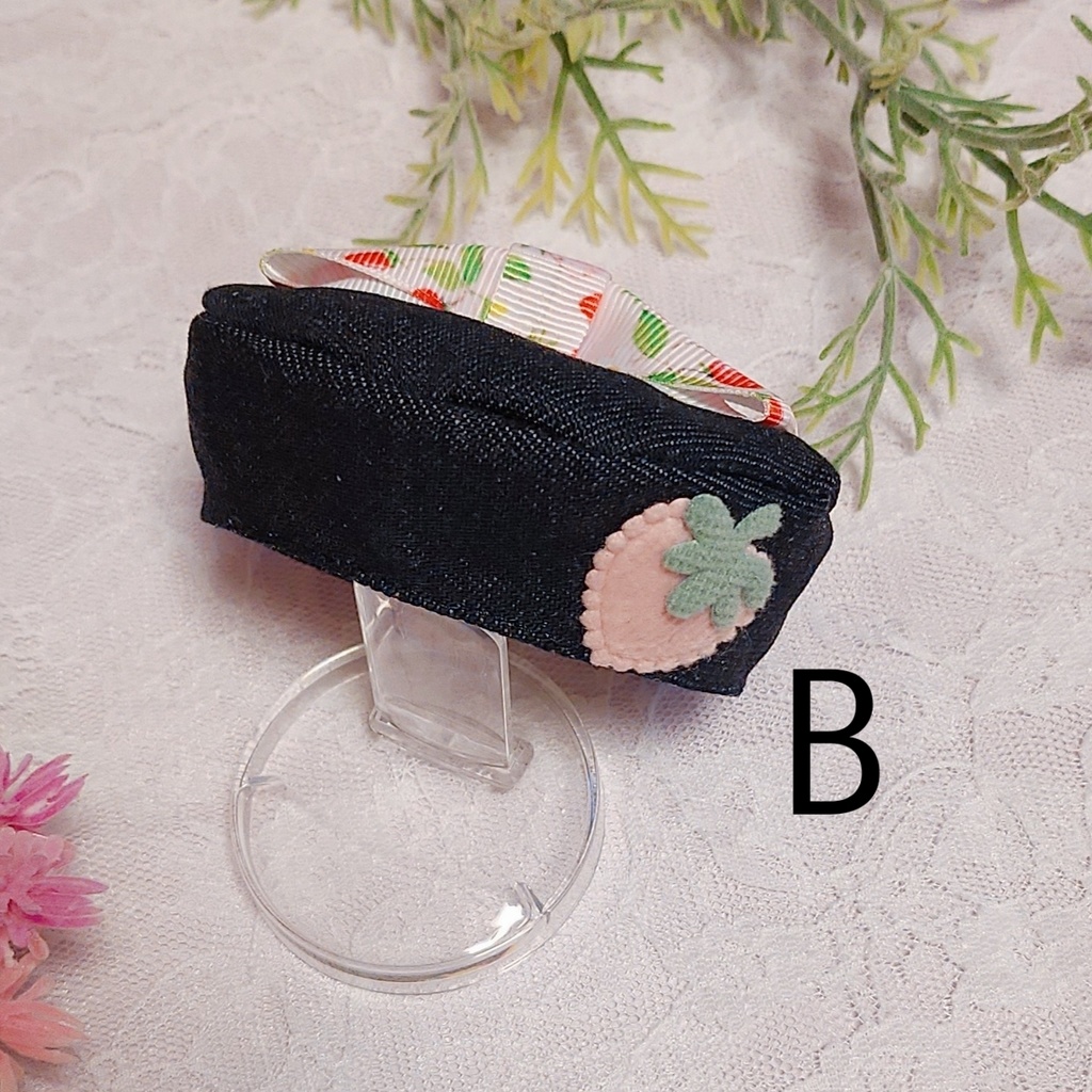 いちごベレー ピンクリボン