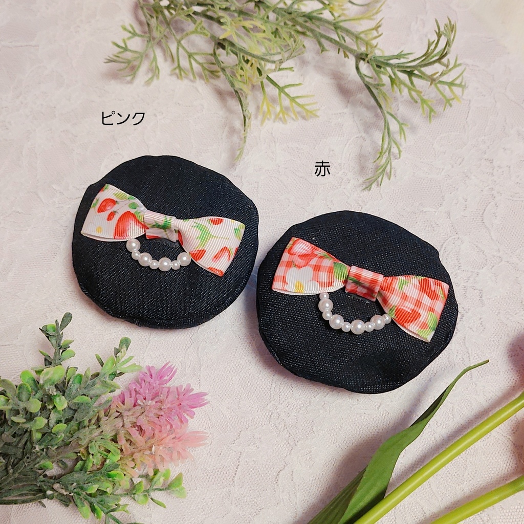 いちごベレー ピンクリボン