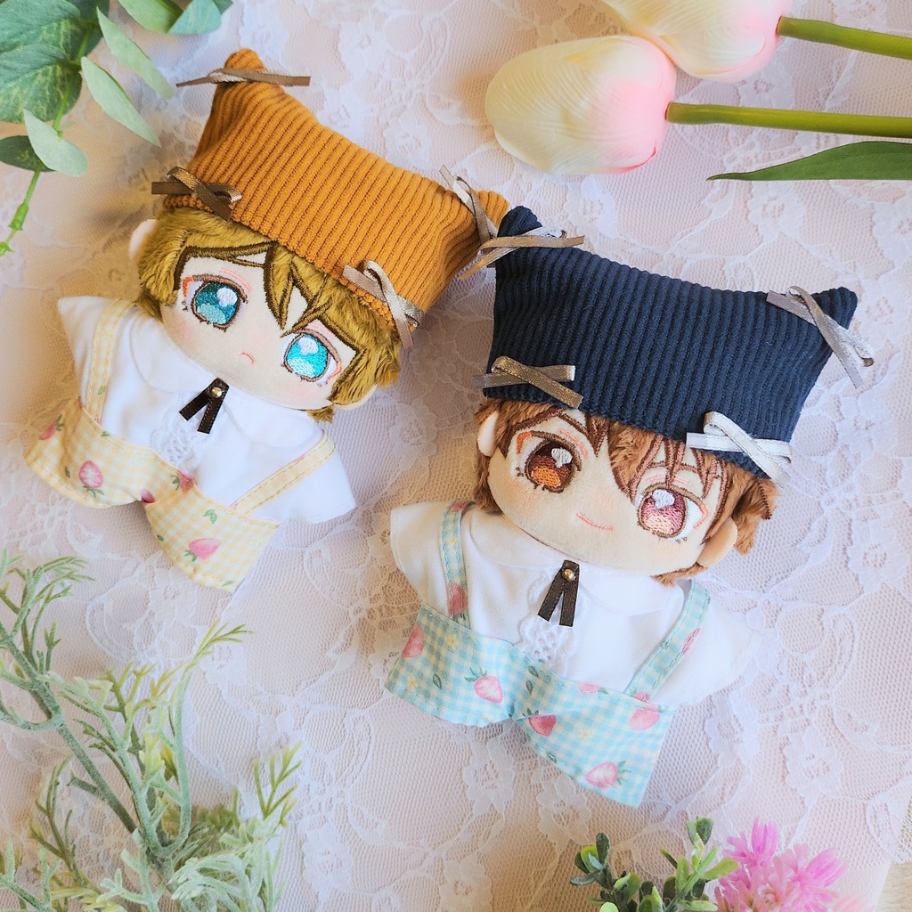 コーデュロイ猫耳リボン帽子