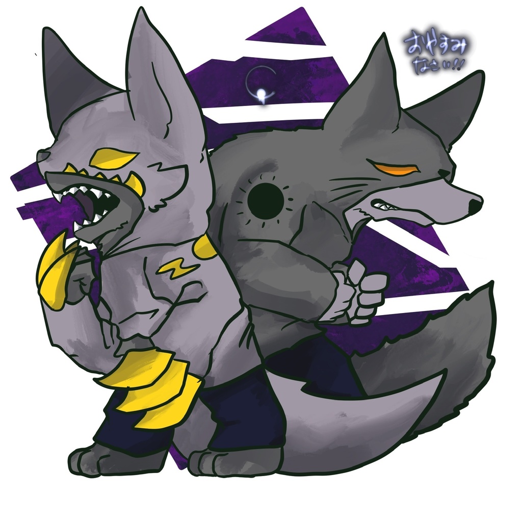 猫狼パーカーおやすみキーホルダー