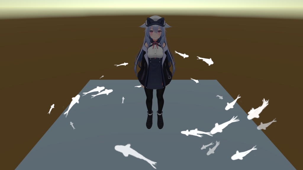 【無料】廻る金魚のパーティクル