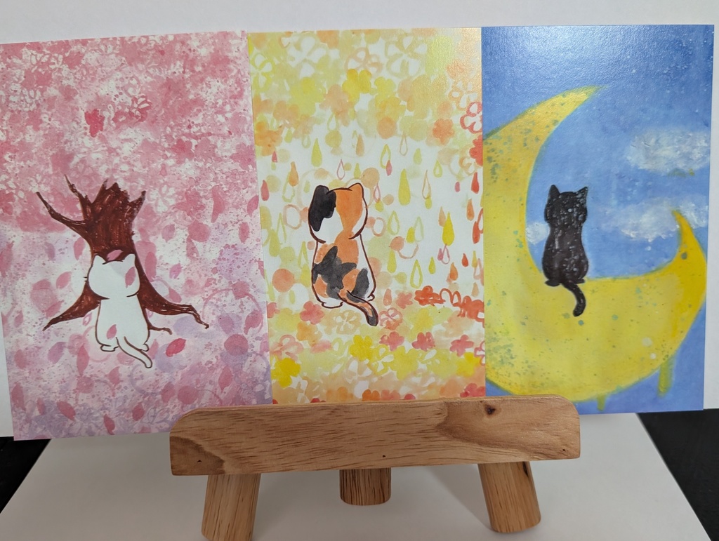 後ろ姿ねこシリーズ3種セット