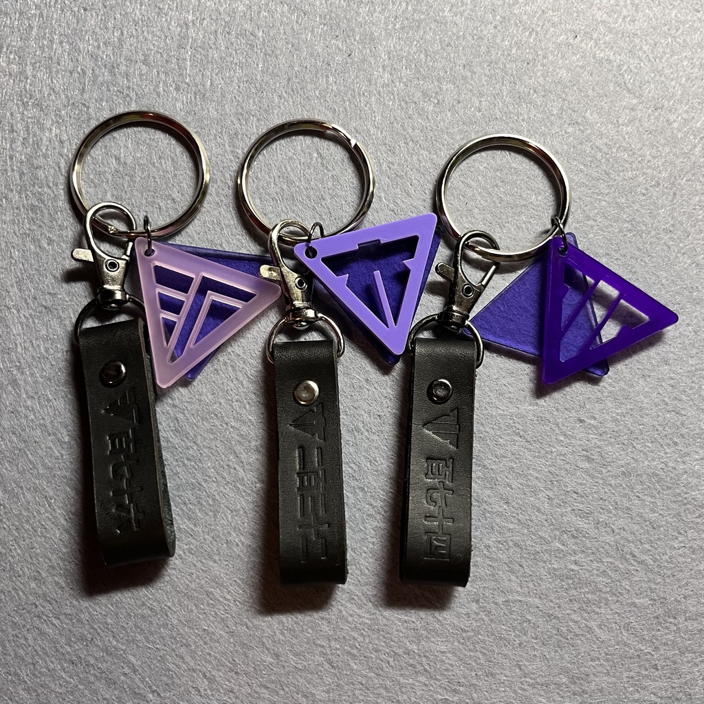 江戸三作バッグチャーム(革刻印)