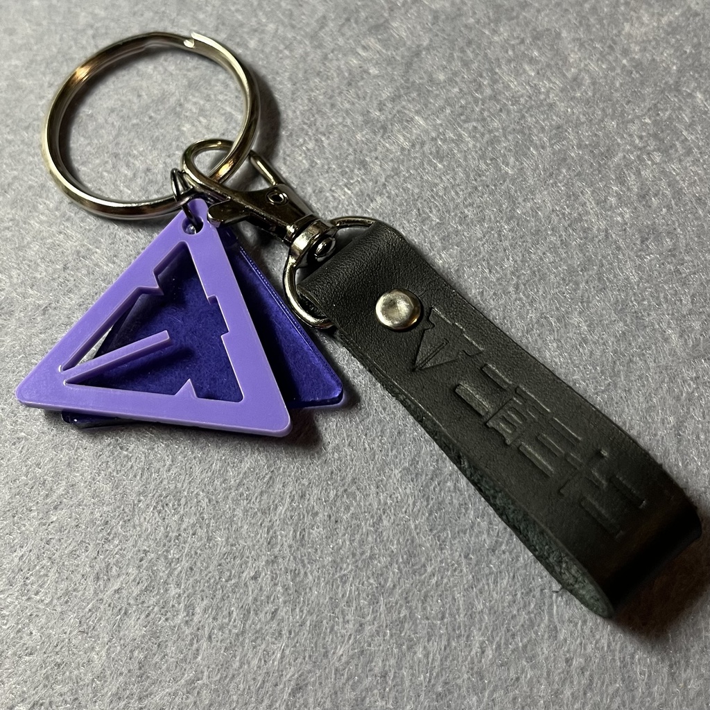 江戸三作バッグチャーム(革刻印)