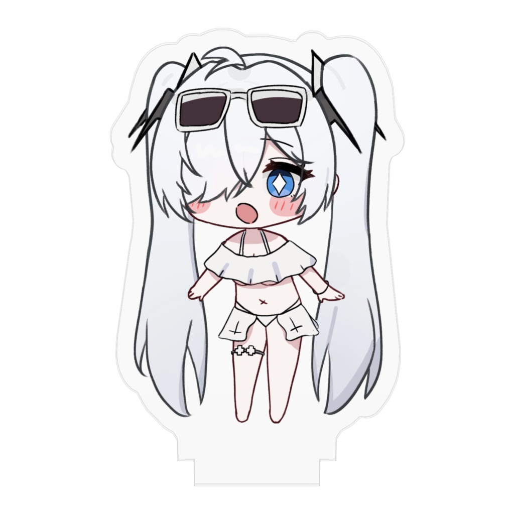 水着ちびでれらアクスタ(青眼)