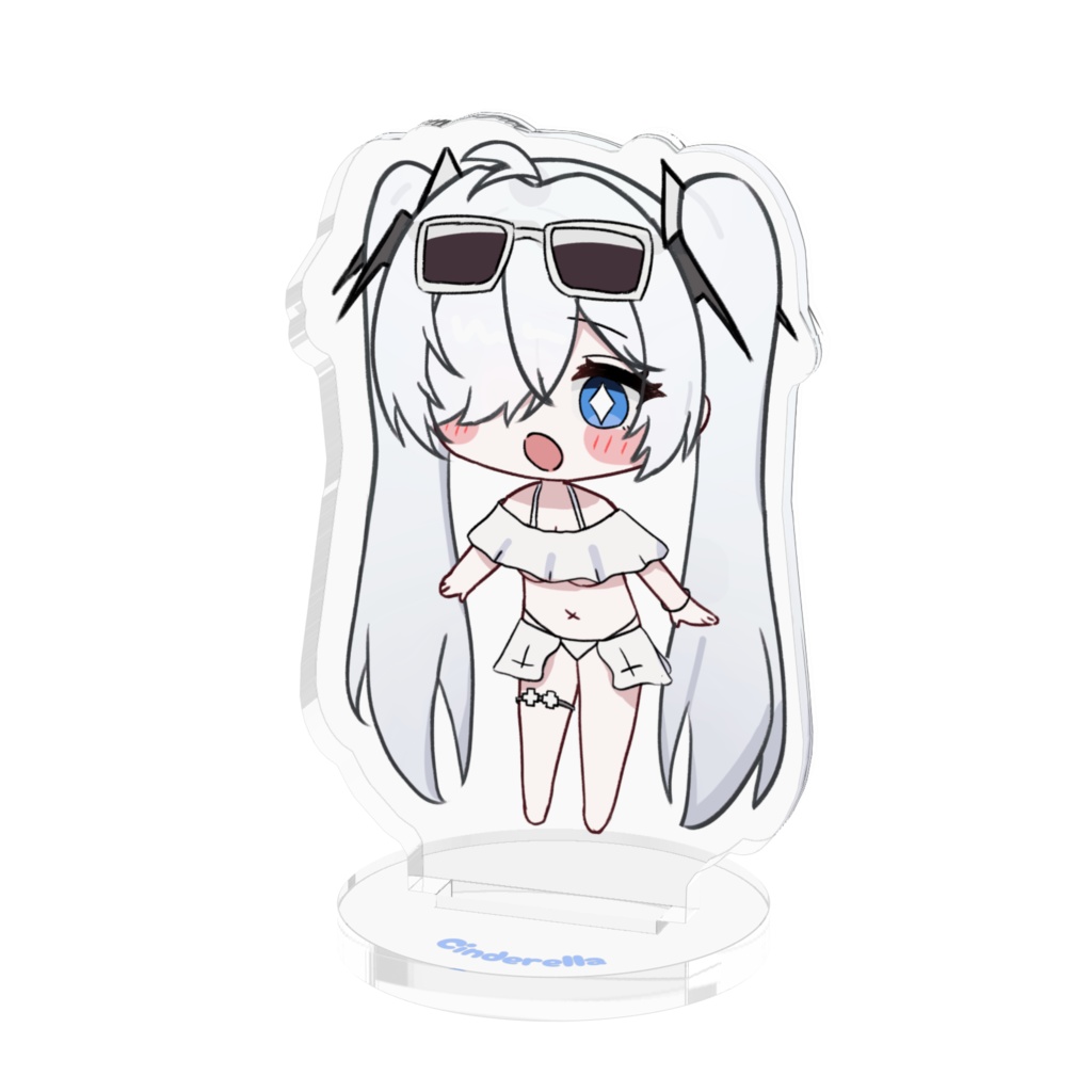 水着ちびでれらアクスタ(青眼)