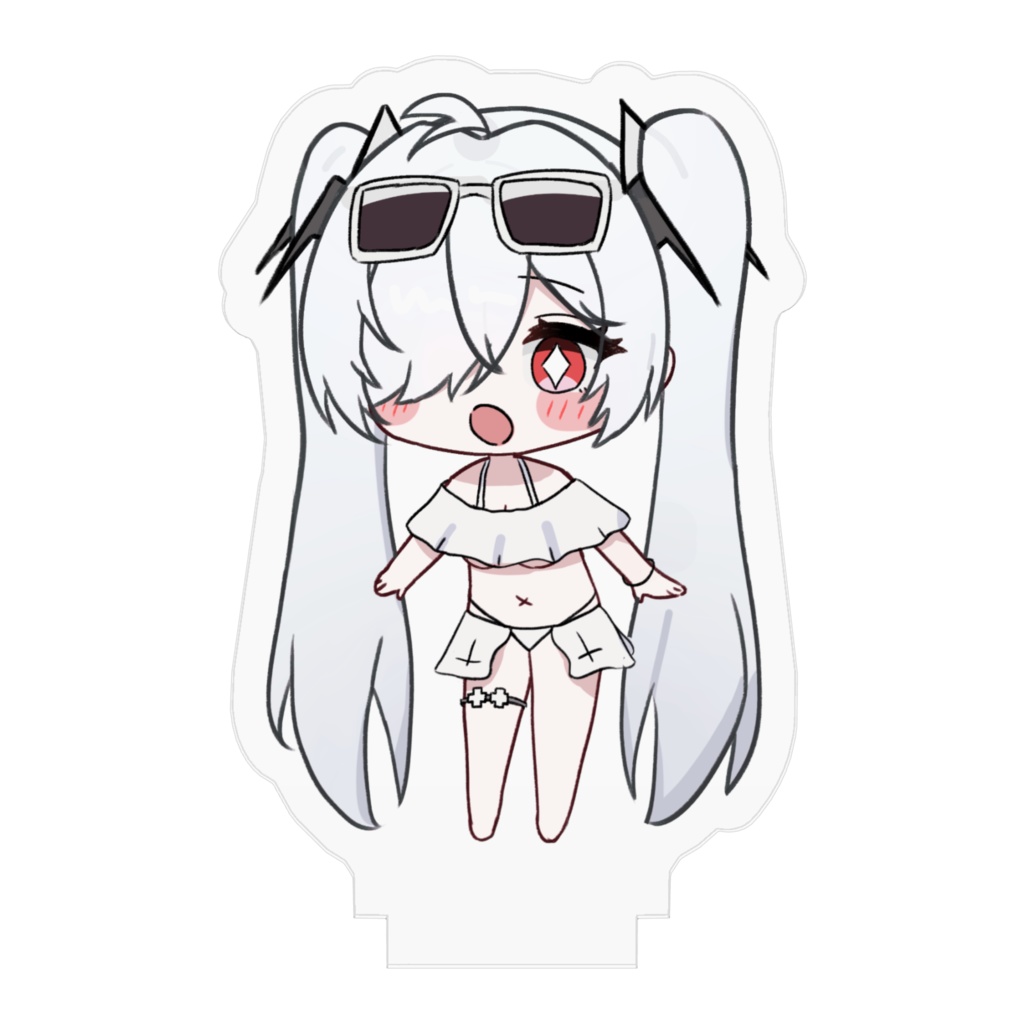 水着ちびでれらアクスタ(赤眼)