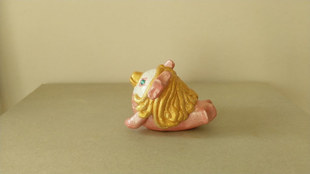 【追加販売】アマビヱ陶器人形 ピンク髪ゴールド