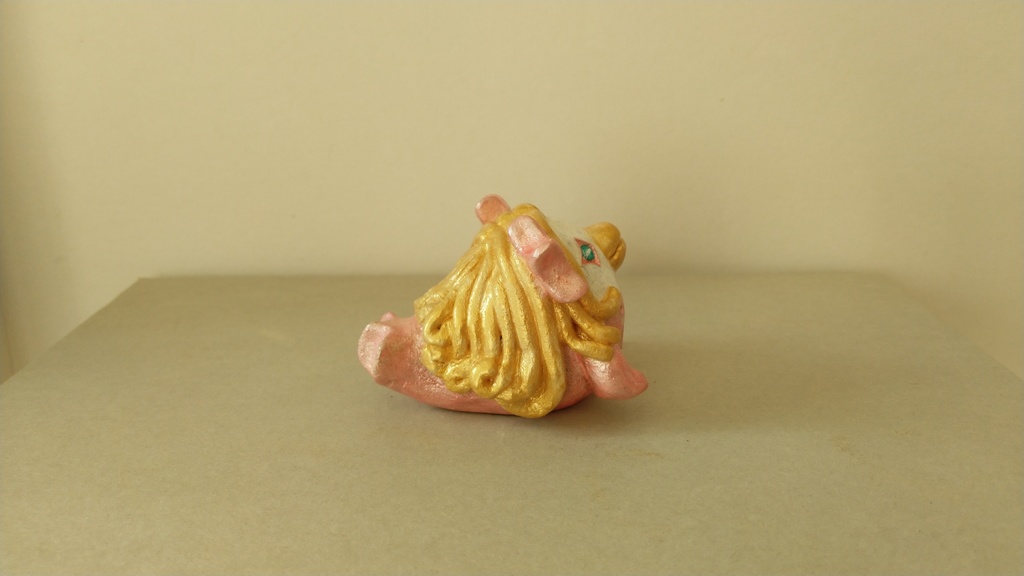 【追加販売】アマビヱ陶器人形 ピンク髪ゴールド