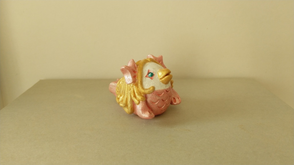 【追加販売】アマビヱ陶器人形 ピンク髪ゴールド