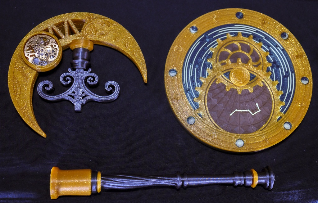 月×銀河×機械仕掛けデザイン/ヘッドフォンスタンド