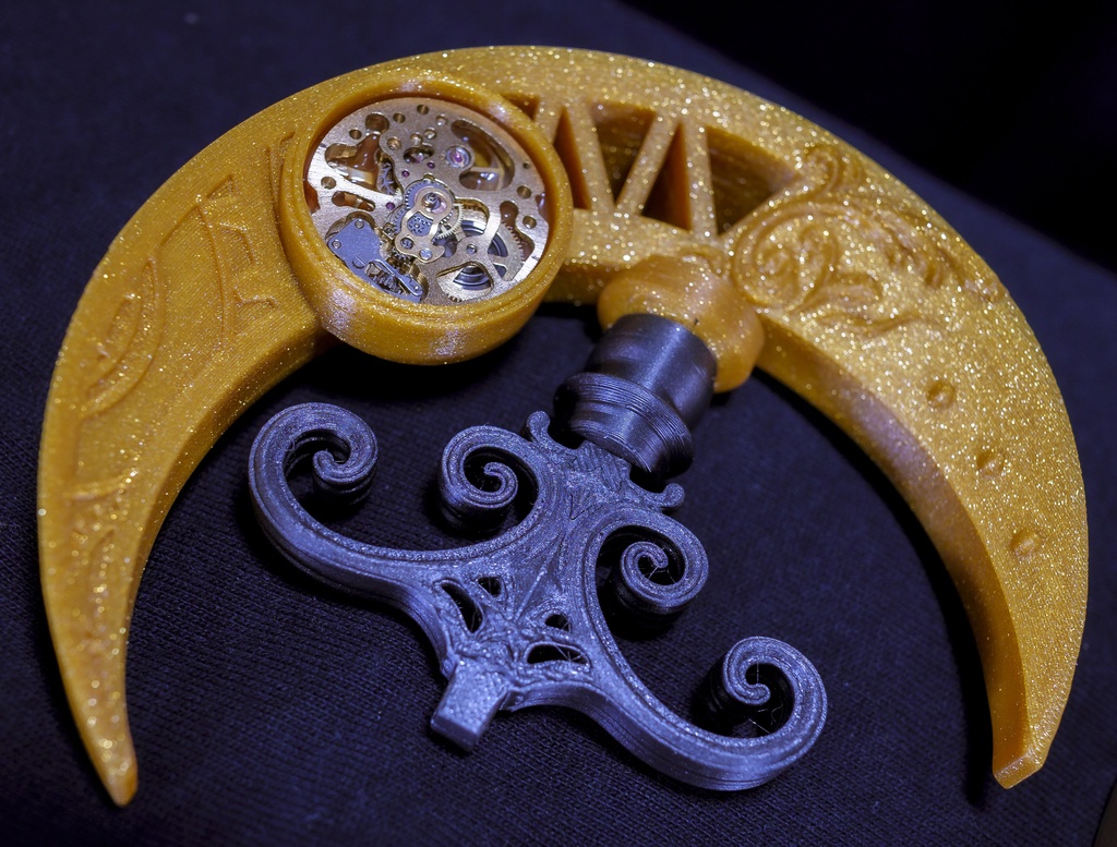 月×銀河×機械仕掛けデザイン/ヘッドフォンスタンド