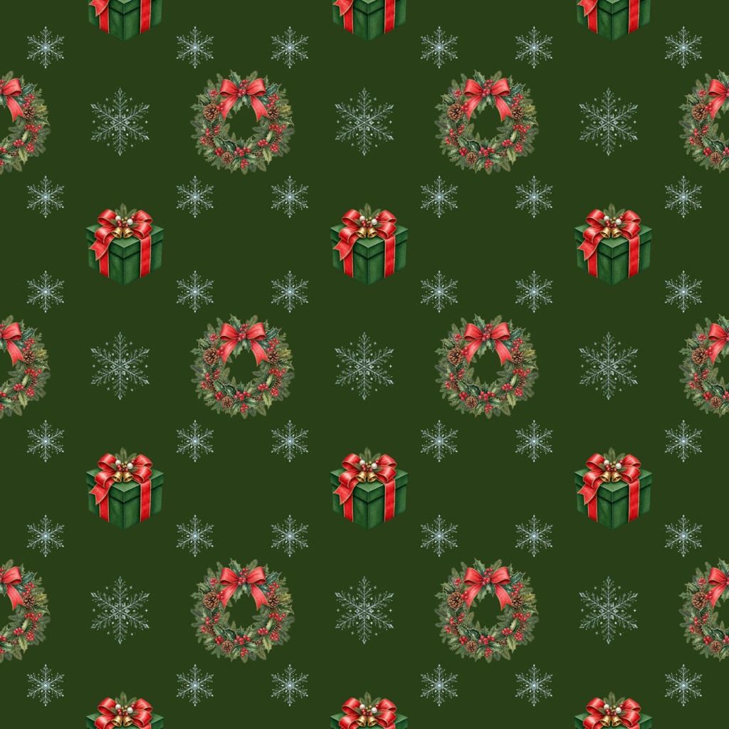 クリスマスデジタルペーパー色違い10枚セット
