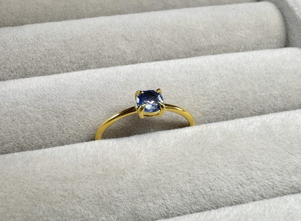 R17 天然石リング(カイヤナイト)