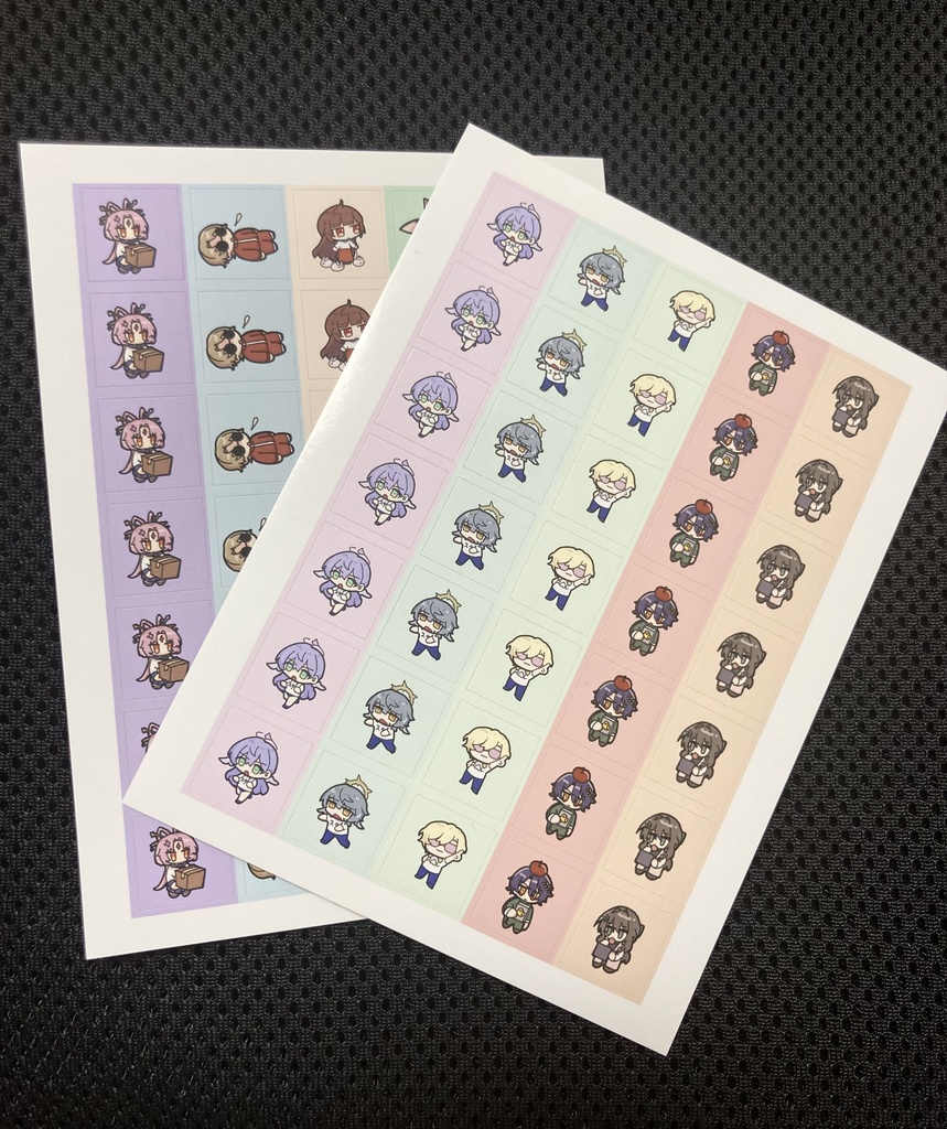 スタレ学パロミニキャラ手帳用ミニシール