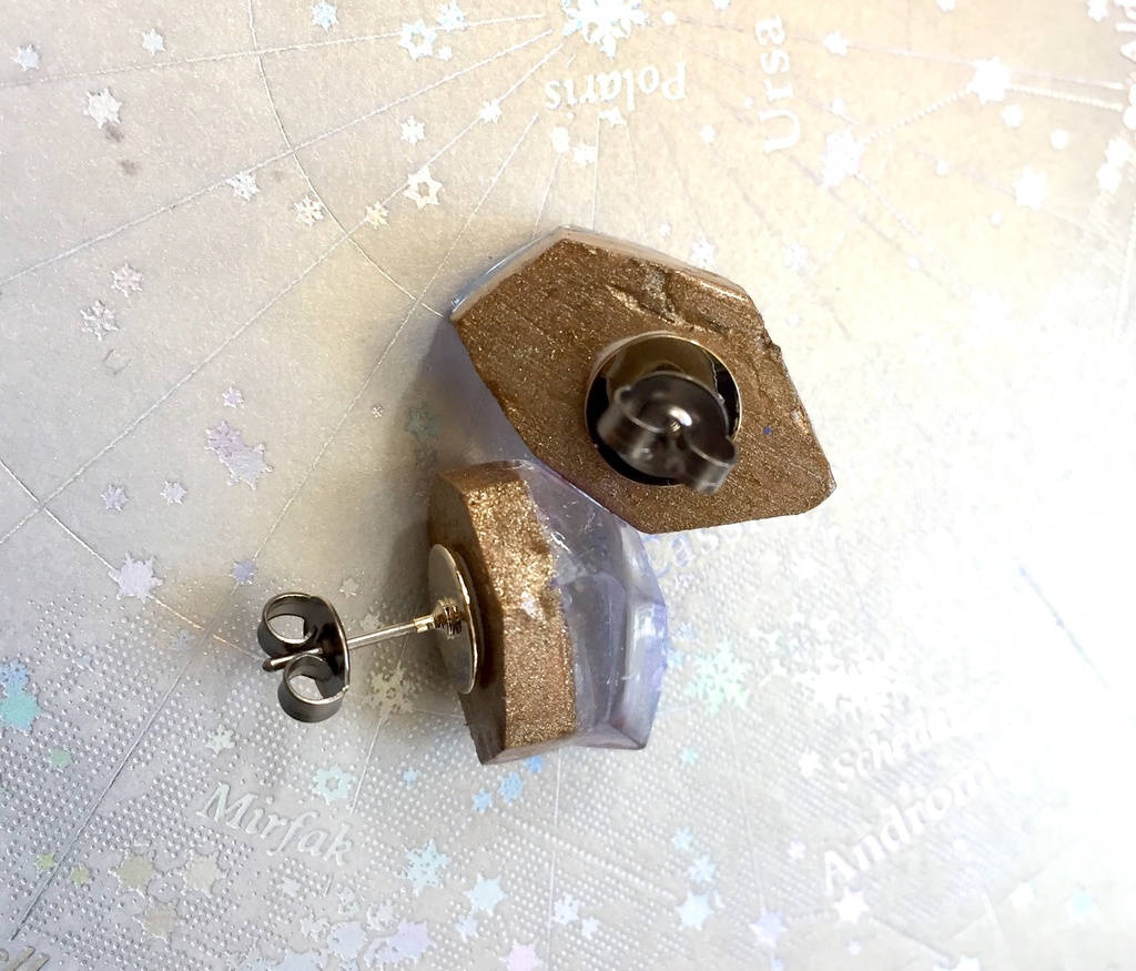 星の夕暮れの鉱石ピアスorイヤリング