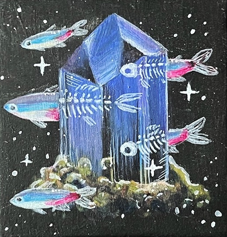 【原画作品】Anatomy of Stardust - Neon tetra