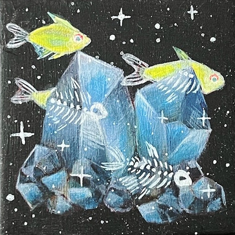 【原画作品】Anatomy of Stardust - Lemon tetra