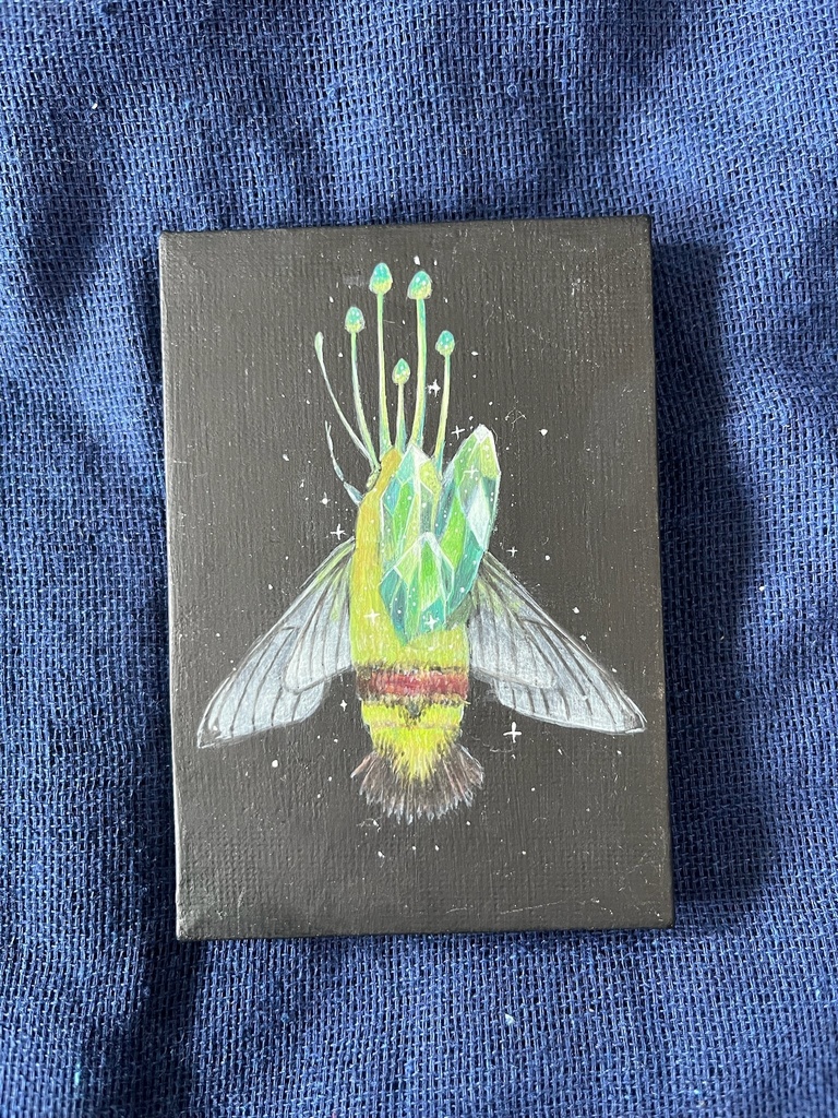【原画作品】Spore of Stars - pellucid hawk moth