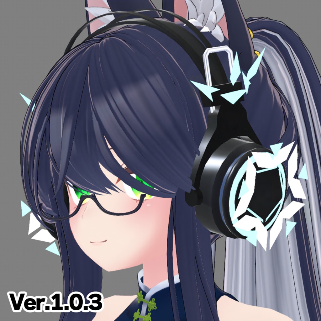 GWセール（日本時間2024年5月6日23時59分まで）【3Dモデル】オリジナルヘッドホン「Matz-Headphone」Ver1.0.3【衣装・装飾品・小物】【VRChat利用想定】