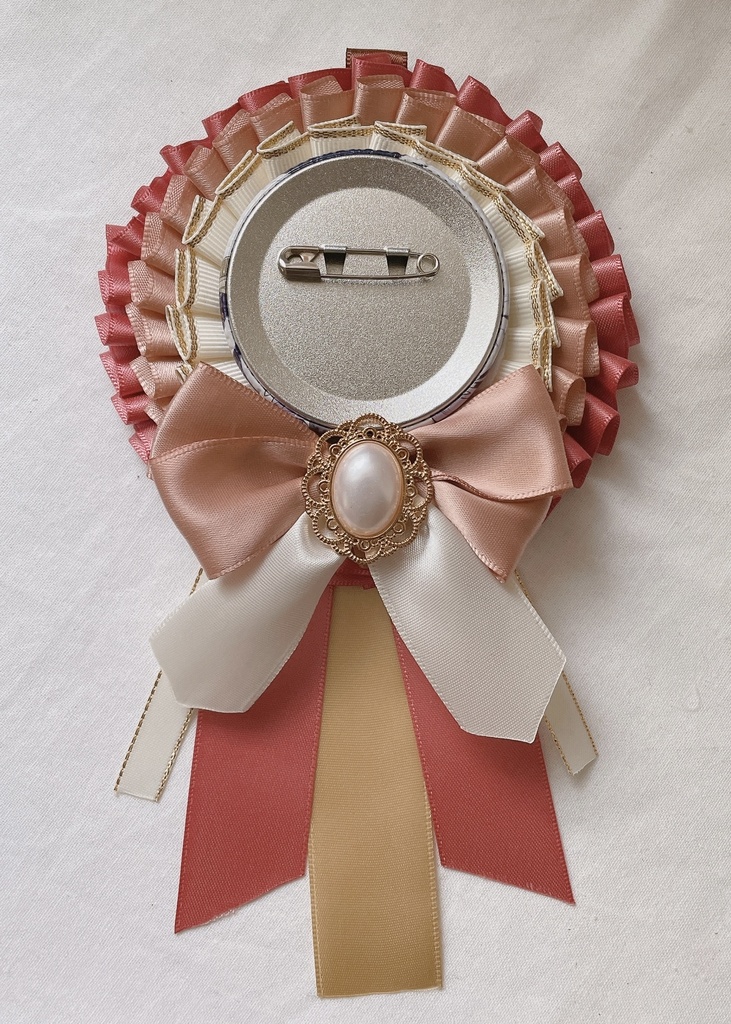 缶バッジ用 リボンロゼット