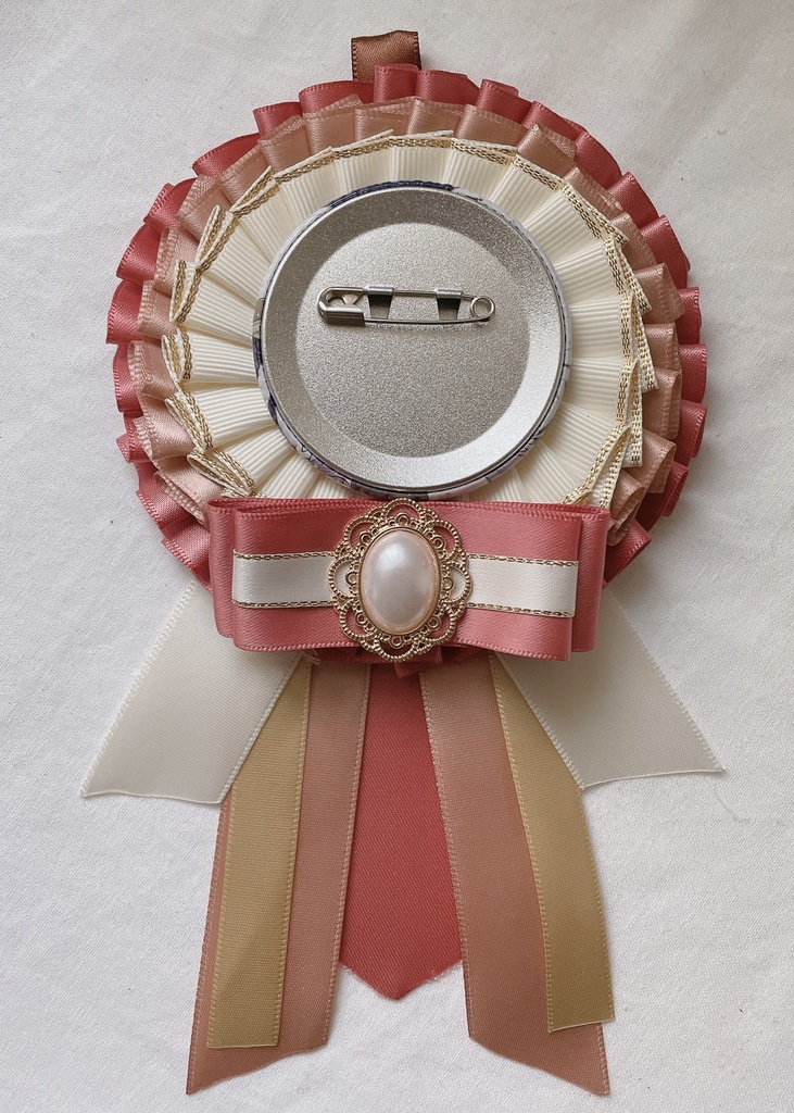 缶バッジ用 リボンロゼット