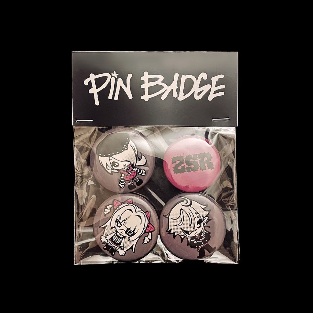 ZUSHIRI Pin Badge【4P set】