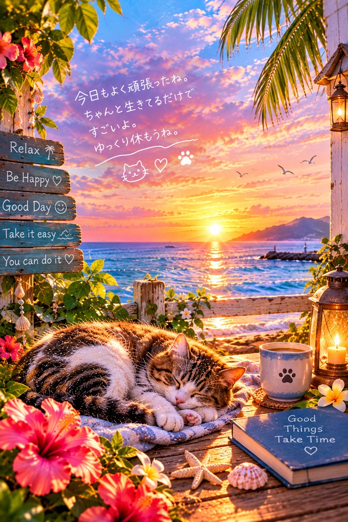 Sea & Cat — 海と猫の癒し時間 —