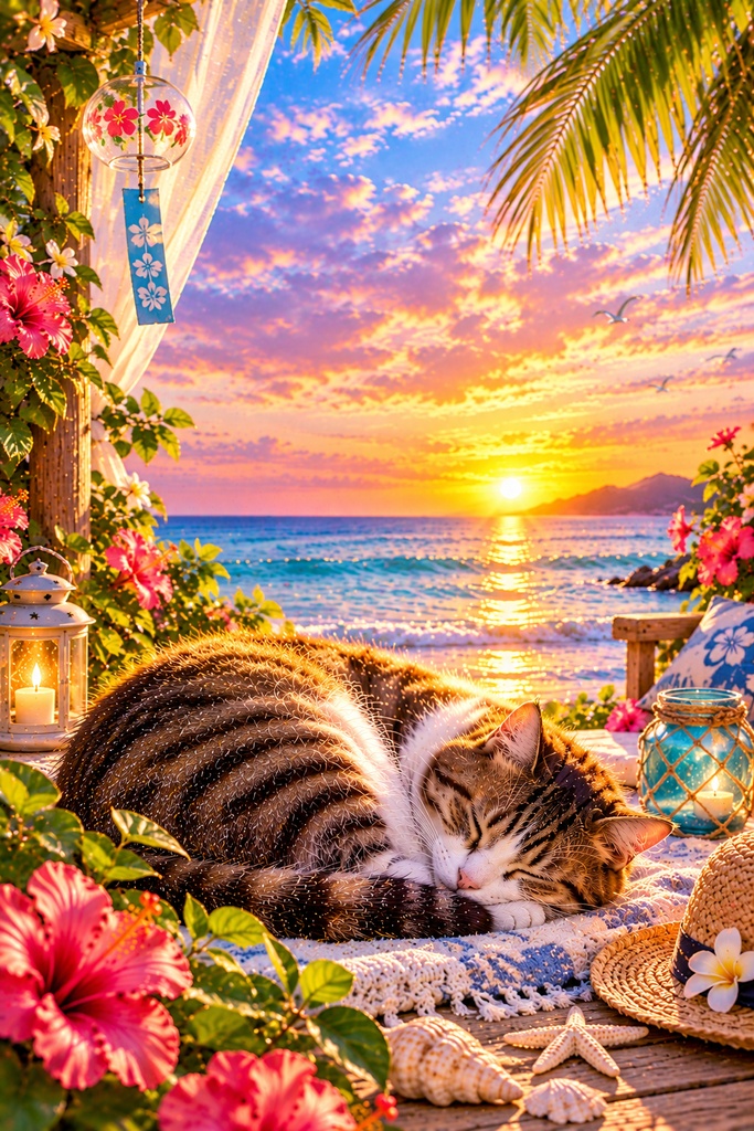 Sea & Cat — 海と猫の癒し時間 —