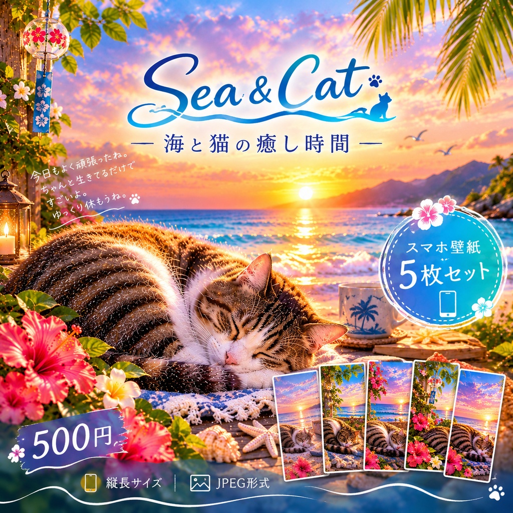 Sea & Cat — 海と猫の癒し時間 —