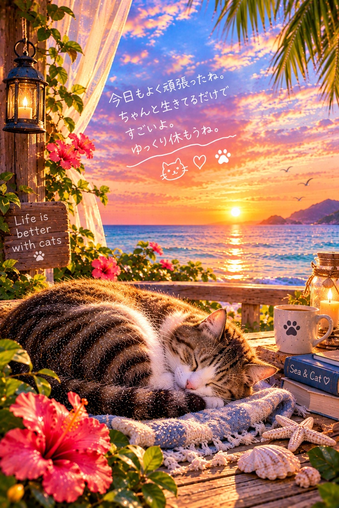 Sea & Cat — 海と猫の癒し時間 —